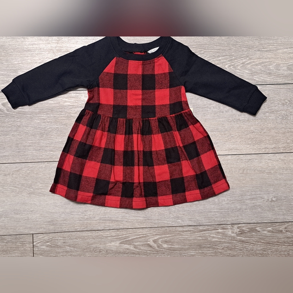 New Plaid Red and Black Kids Dress. Perfecr For The Holiday Season